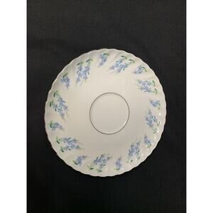 Royal Tettau “Forget Me Not” Porcelain 6” Saucer (Germany) 1950s